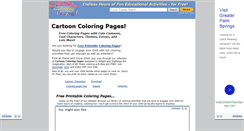 Desktop Screenshot of cartoon-coloring-pages.com